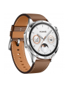 Smartphome Huawei Watch GT4 46mm (Phoinix-B19L), smartwatch (silver, brown leather strap) - nr 1