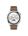 Smartphome Huawei Watch GT4 46mm (Phoinix-B19L), smartwatch (silver, brown leather strap) - nr 25