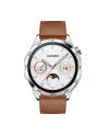 Smartphome Huawei Watch GT4 46mm (Phoinix-B19L), smartwatch (silver, brown leather strap) - nr 2