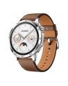 Smartphome Huawei Watch GT4 46mm (Phoinix-B19L), smartwatch (silver, brown leather strap) - nr 3