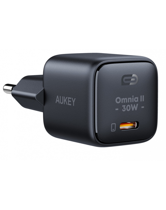 aukey PA-B1L Black Omnia II Mini ładowarka sieciowa 1xUSB-C PowerDelivery 30W 5A główny