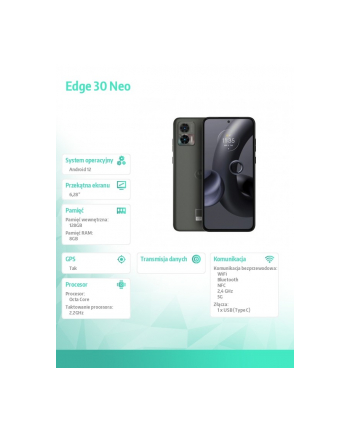 motorola Smartfon Edge 30 Neo 8/128 GB Black Onyx