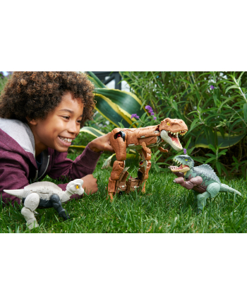 Mattel Jurassic World Fierce Changers Chase N' Roar T-Rex Toy Figure