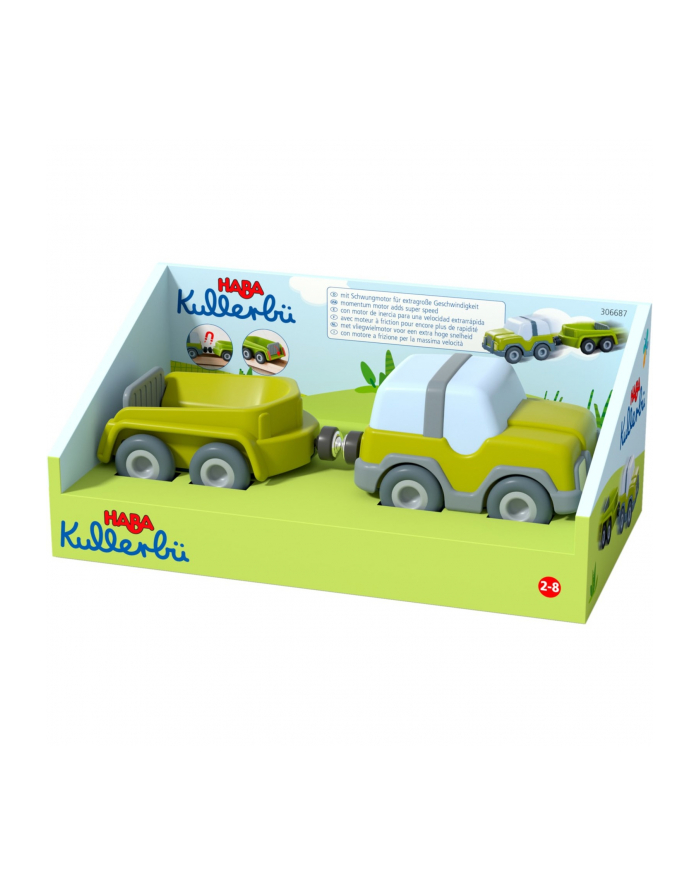 HABA Kullbü - Off-road vehicle with trailer, toy vehicle (anthracite/Kolor: BIAŁY) główny