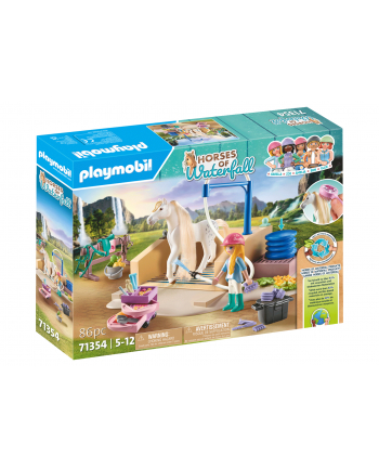 PLAYMOBIL 71354 Horses of Waterfall Isabella ' Lioness with washing area, construction toy