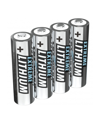 Ansmann Extreme Lithium Mignon AA, battery (silver, 4 pieces)