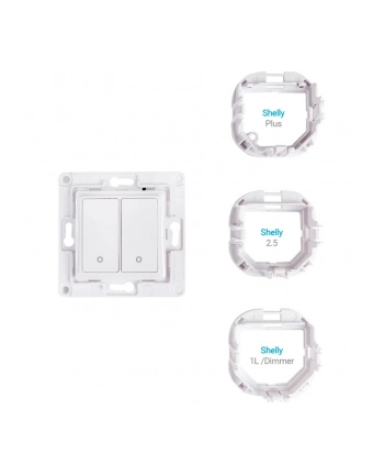 Shelly Wall Switch 2, push button (Kolor: BIAŁY)