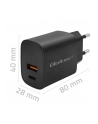 qoltec Ładowarka GaN Power Pro | 1xUSB-C | 1xUSB | 30W | 5-20V | 1.5-3A | Czarna - nr 3
