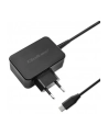 qoltec Ładowarka GaN Power Pro | 1xUSB-C | 45W | 5-20V | 2.25-3A |      Czarna - nr 17