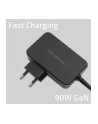 qoltec Ładowarka GaN Power Pro | 1xUSB-C | 90W | 5-20V | 3-4.5A | Czarna - nr 12