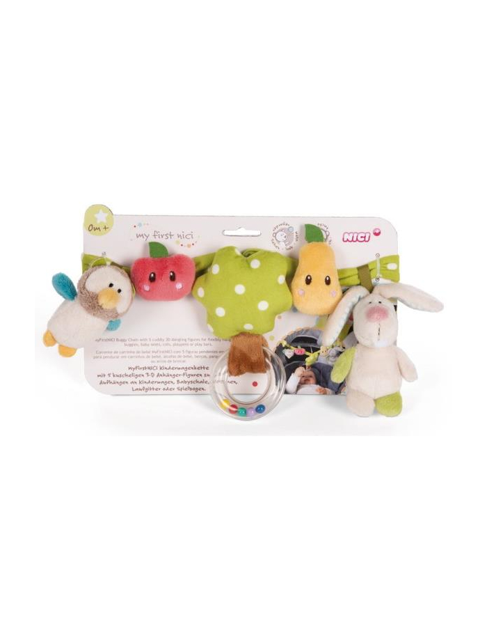 NICI 48512 Grzechotka do wózka Królik i sowa 40cm z 5 figurkami do zawieszenia główny