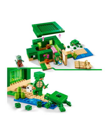 LEGO 21254 MINECRAFT Domek na plaży żółwi p6