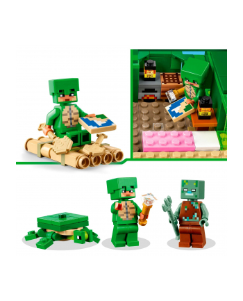 LEGO 21254 MINECRAFT Domek na plaży żółwi p6