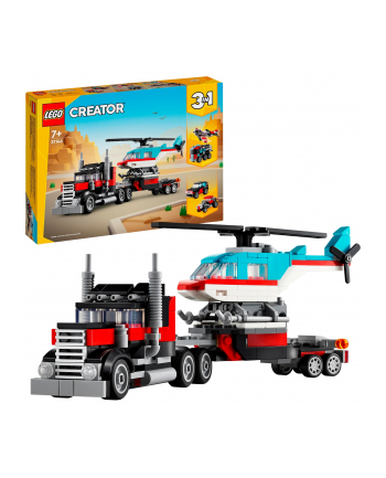 LEGO 31146 CREATOR Ciężarówka z platformą i helikopterem p8