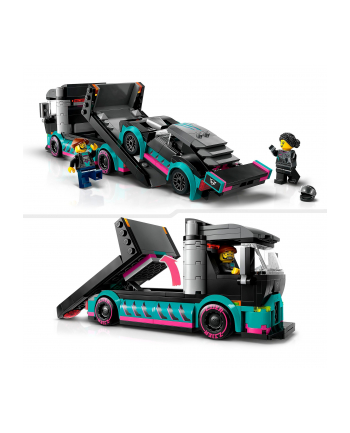 LEGO 60406 CITY Samochód wyścigowy i laweta p4