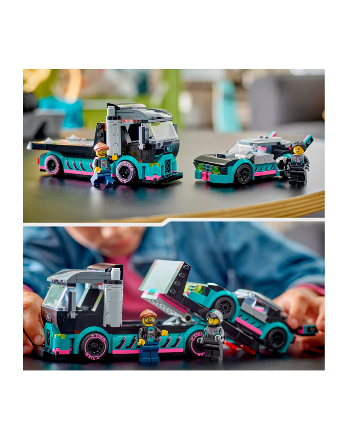 LEGO 60406 CITY Samochód wyścigowy i laweta p4 główny
