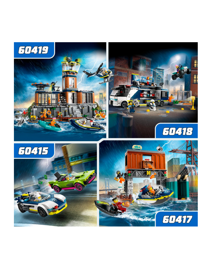 LEGO 60415 CITY Pościg radiowozu za muscle carem p6 główny