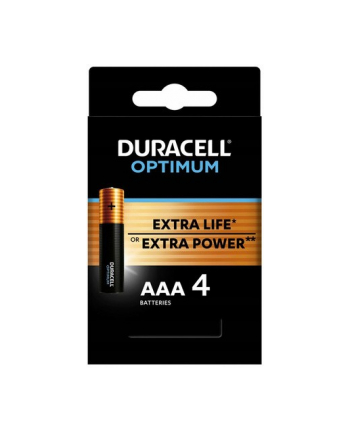 duracell Baterie Optimum AAA LR3 blister 4 sztuki