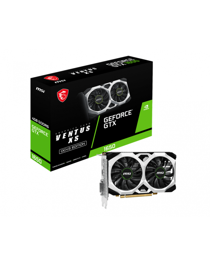 msi Karta graficzna GTX 1650 D6 VENTUS XS OC V3 4GB 128bit GDDR6 HDMI główny