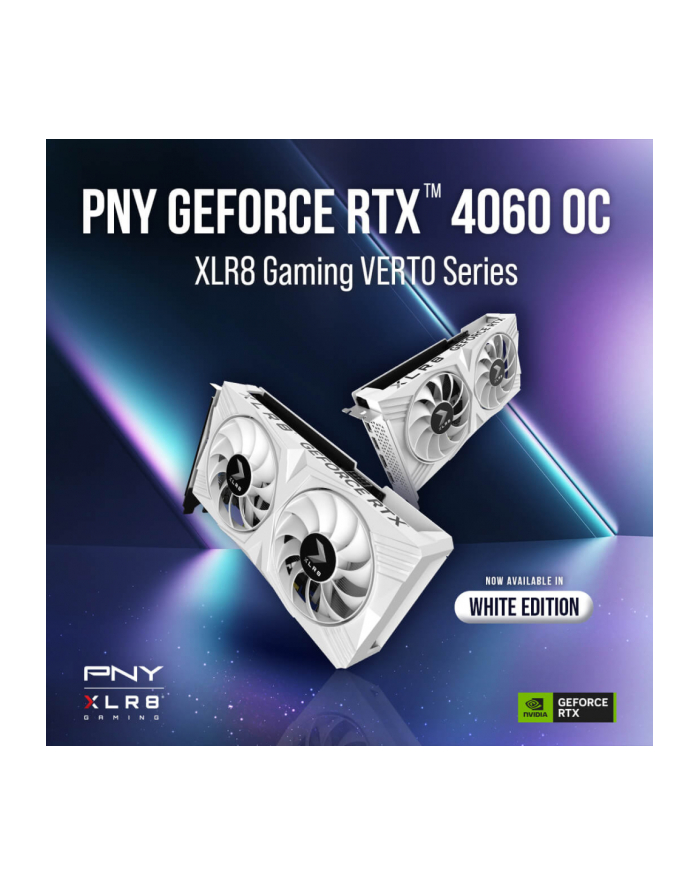 pny Karta graficzna GeForce RTX 4060 8GB VERTO OC DUAL FAN DLSS 3 główny