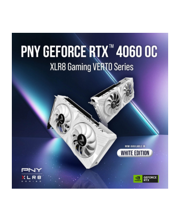 pny Karta graficzna GeForce RTX 4060 8GB VERTO OC DUAL FAN DLSS 3