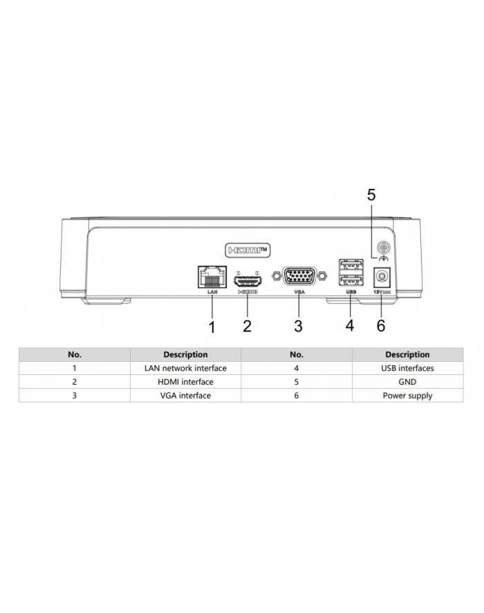 hikvision Rejestrator IP DS-7104NI-Q1(D) główny