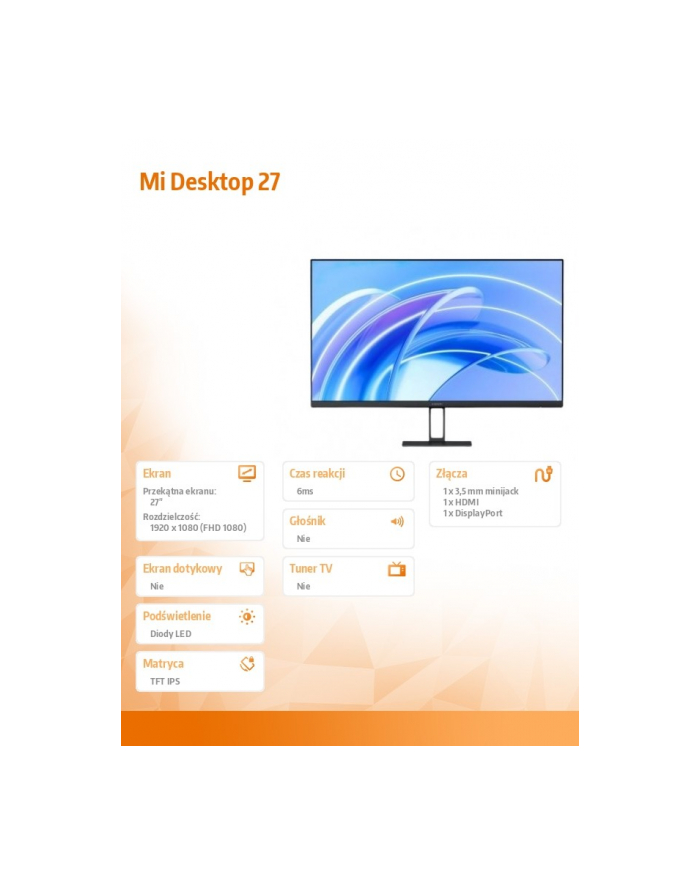 xiaomi Monitor Mi Desktop  27 główny