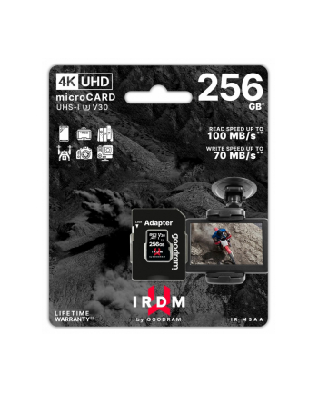 goodram Karta microSD IRDM 256GB UHS-I U3 adapter