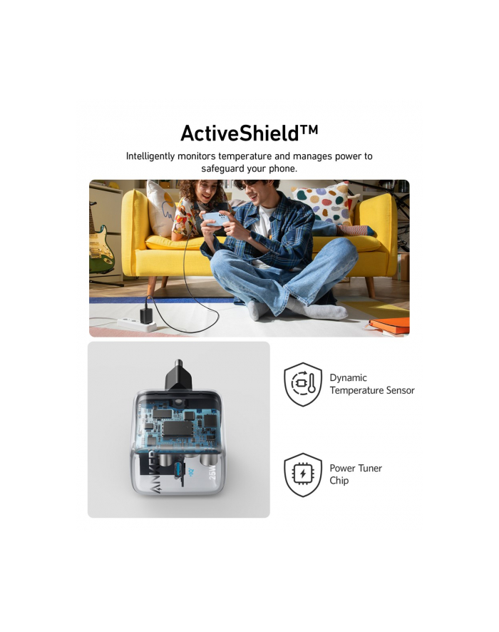 anker Ładowarka 312 (25W) czarna USB-C główny