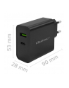 qoltec Ładowarka Super Quick PD | 1xUSB-C | 1xUSB | 45W | 5-20V |       2.25-3A | Czarna - nr 11