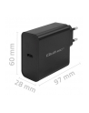 qoltec Ładowarka Super Quick PD | 1xUSB-C | 65W | 5-20V | 3-3.25A |     Czarna - nr 26