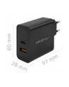 qoltec Ładowarka Super Quick PD | 1xUSB-C | 1xUSB | 90W | 5-20V | 2.4-4.35A | Czarna - nr 11