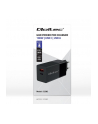 qoltec Ładowarka GaN Power Pro | 1xUSB-C | 1xUSB | 100W | 5-20V | 1.5-5A| PD | Czarna - nr 16
