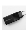 qoltec Ładowarka GaN Power Pro | 1xUSB-C | 1xUSB | 100W | 5-20V | 1.5-5A| PD | Czarna - nr 17