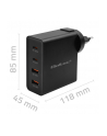 qoltec Ładowarka GaN Power Pro | 2xUSB-C | 2xUSB | 130W | 5-20V | 1.5-5A| PD | Czarna - nr 3