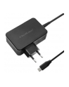 qoltec Ładowarka GaN Power Pro | 1xUSB-C | 100W | 5-20V | 3-5A | Czarna - nr 41
