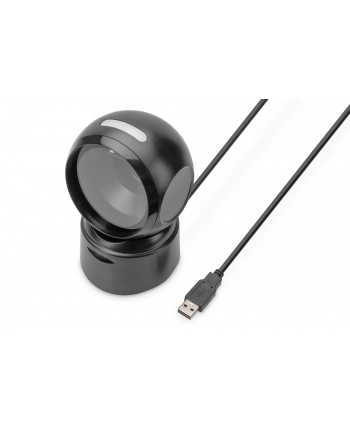 digitus Czytnik kodów kreskowych przewodowy stacjonarny USB-A 1.4m, 1D i 2D, zgodny z kodami QR