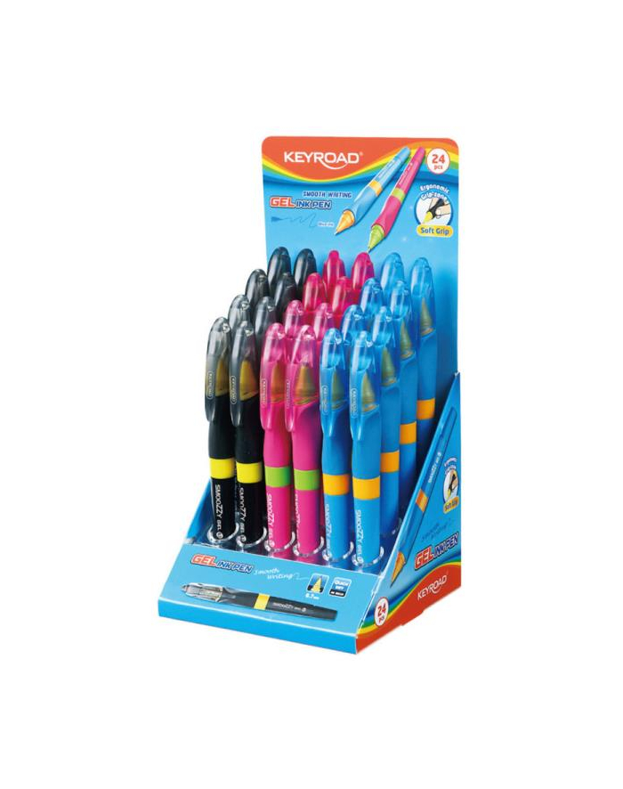 pbs connect Długopis żelowy KEYROAD SMOOZZY Writer, 0,7mm, p24 mix kolorów  cena za 1 sztukę główny