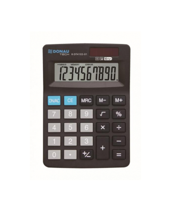 pbs connect Kalkulator biurowy DONAU TECH, 10 cyfrowy wyświetlacz, 127x88x23mm, czarny K-DT4103-01