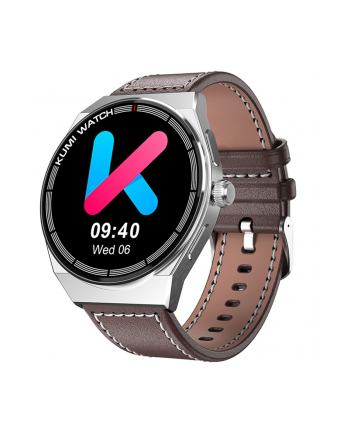 Smartwatch Kumi GT5 MAX 1.39 cala 290 mAh Srebrny