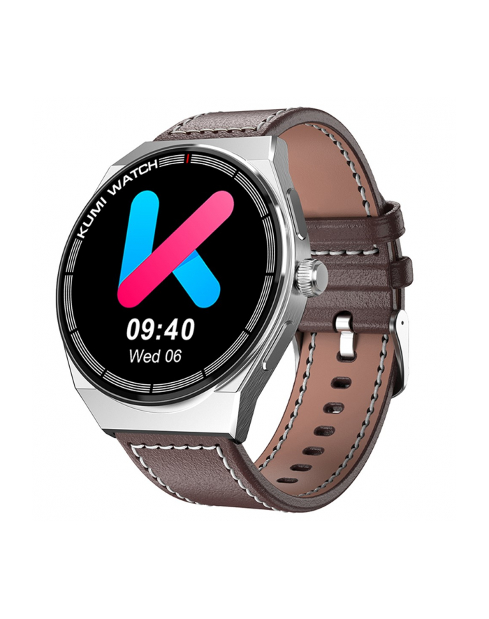 Smartwatch Kumi GT5 MAX 1.39 cala 290 mAh Srebrny główny