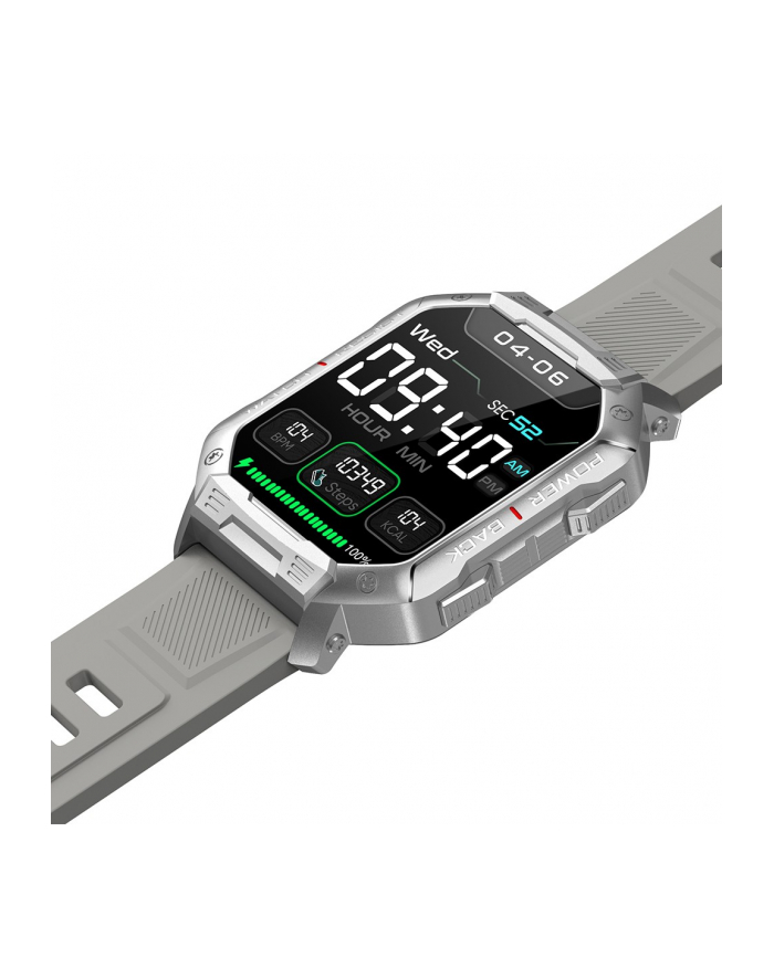 kumi Smartwatch U3 Pro 1.83 cala 400 mAh Srebrny główny