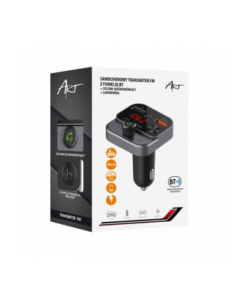 ART Car FM MP3 TRANSMITTER with BT USB LCD function FM-84B QC3.0