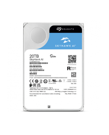 SEAGATE Surveillance Video Optimized AI Skyhawk 12TB HDD SATA 6Gb/s 512MB cache 3.5inch CMR Helium