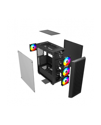 GEMBIRD Gamingowa obudowa komputera ARGB Fornax K600 ATX czarna