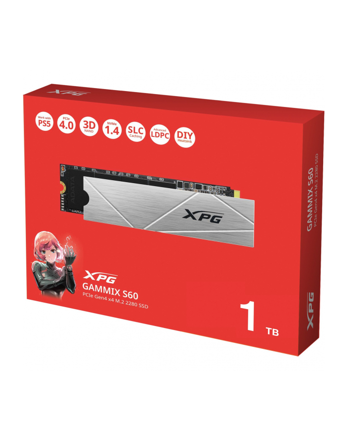 adata Dysk SSD XPG S60BLAD-E 1TB PCIe 4x4 5/3.2GB/s M2 główny