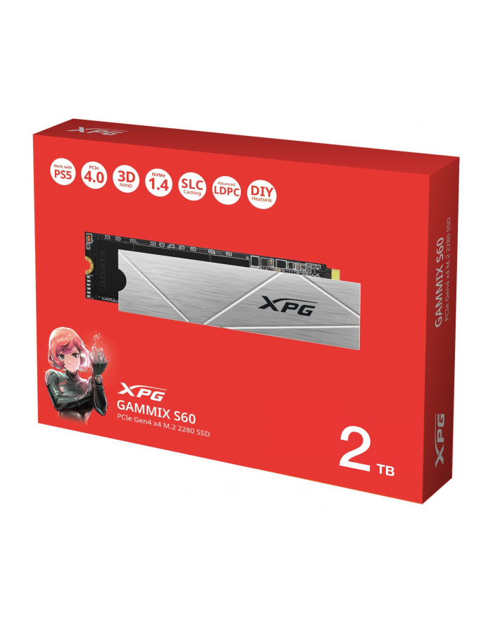 adata Dysk SSD XPG S60BLAD-E 2TB PCIe 4x4 5/4.2GB/s M2 główny