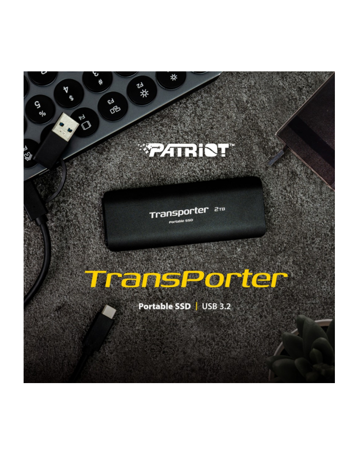 patriot Dysk SSD 2TB Transporter 1000/1000 MB/s Type-C główny