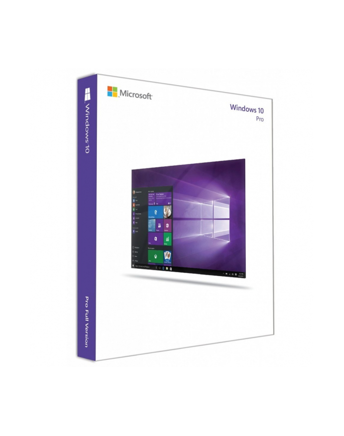 microsoft Zestaw GGK Windows 10 Pro PL x64 DVD 4YR-00234 główny