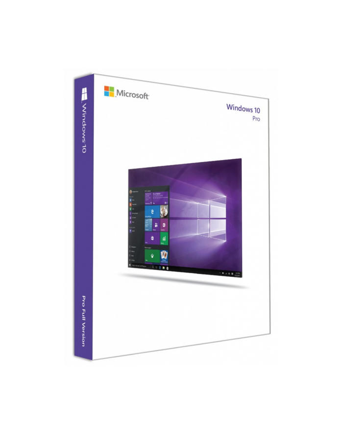 microsoft Zestaw GGK Windows 10 Pro PL x64 DVD 4YR-00234 główny